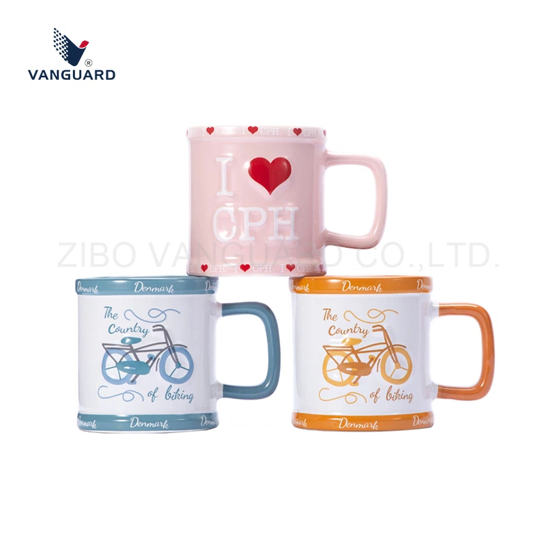 Embossed Personalized Ceramic Mugs